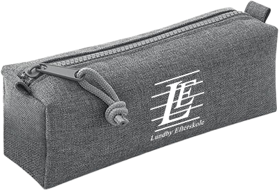 Quadra/Bagbase - Lundby Efterskole Pencil Case - Grey Marl