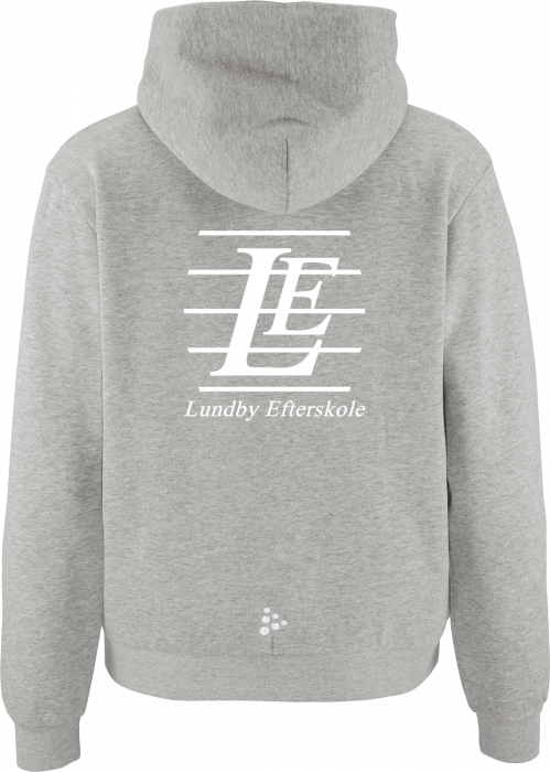 Craft - Lundby Efterskole Hoodie W. Zip Girls - Grå Melange DK