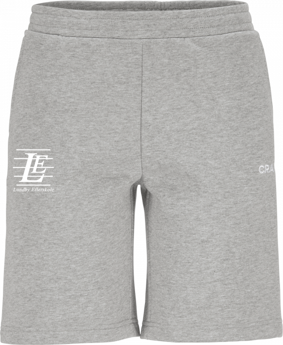 Craft - Lundby Efterskole Cotton Shorts Boys - Grå Melange DK