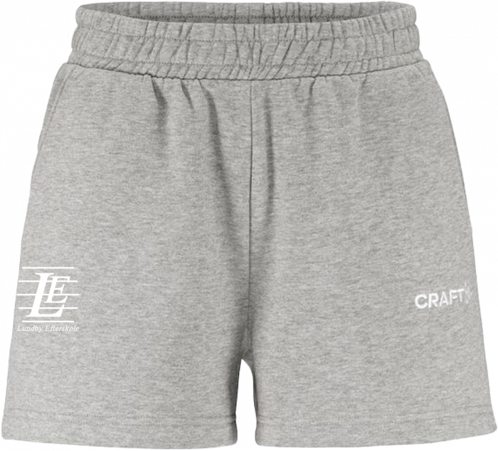 Craft - Lundby Efterskole Shorts Girls - Grå Melange DK